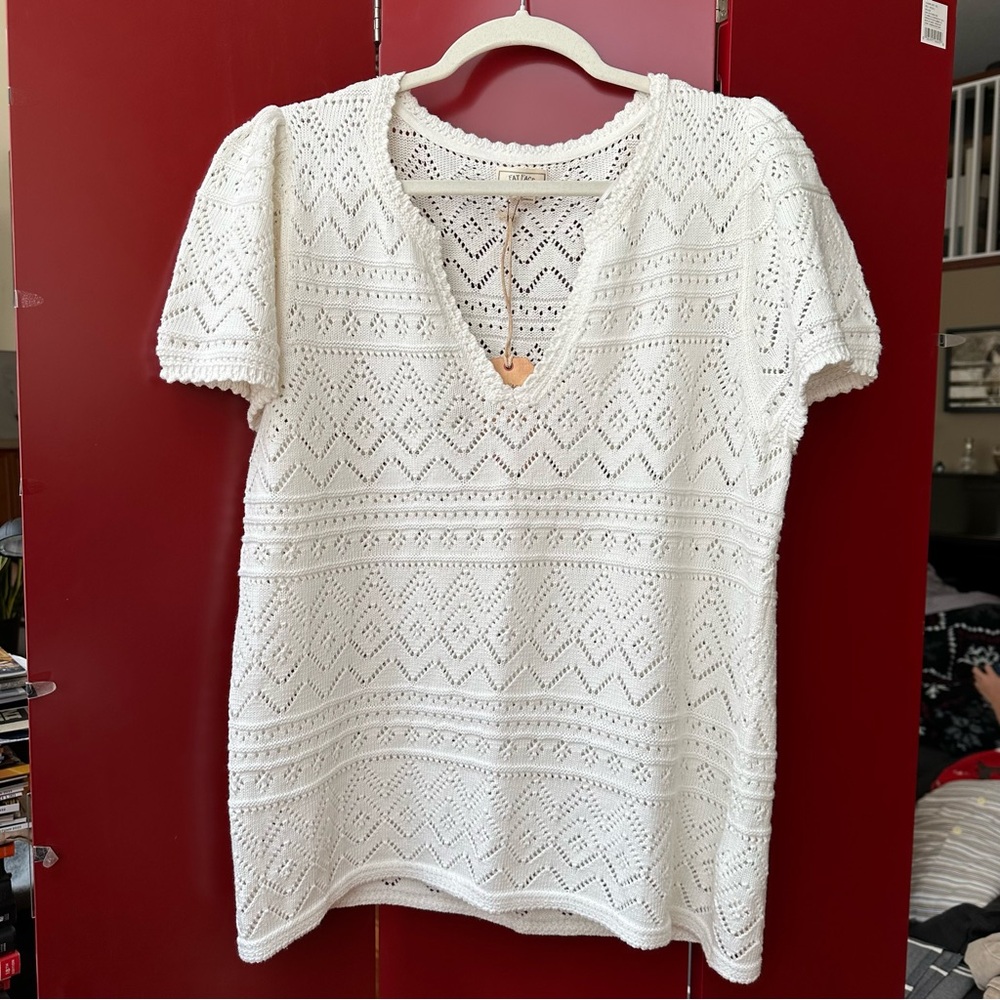 Fat face knitted short sleeved top *NWT*